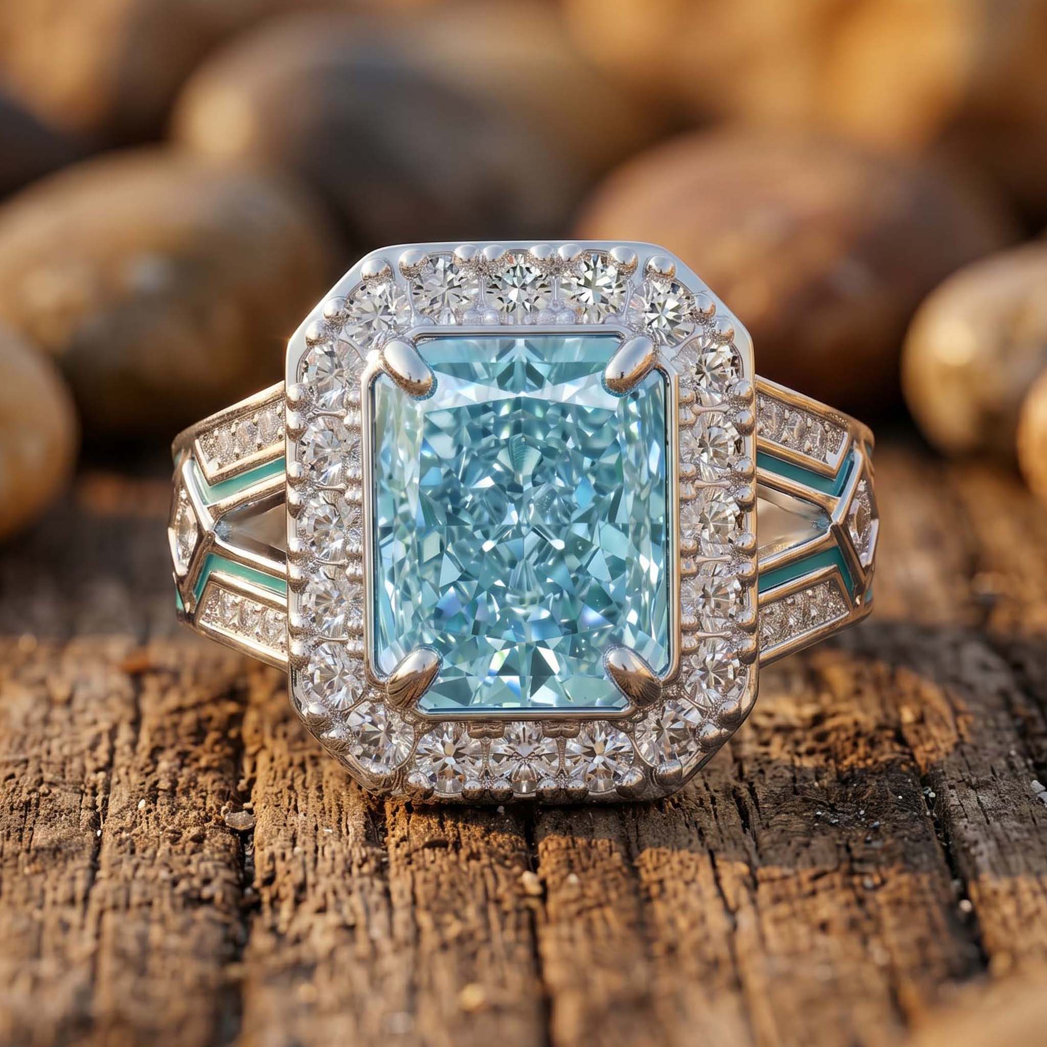 Zyra Core Ring - Aquamarine 1